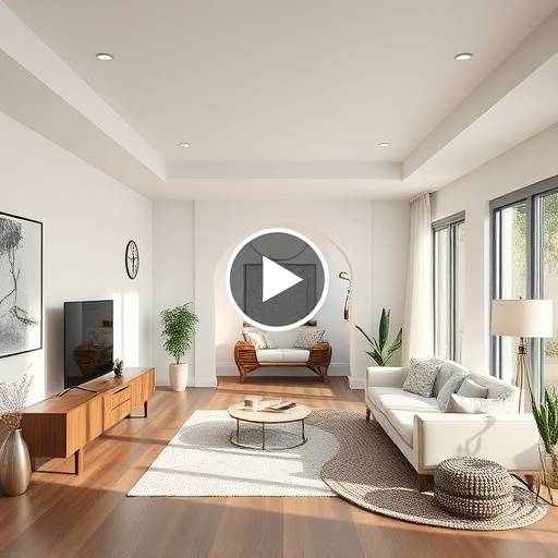 Captura de pantalla de un video de presentación de una propiedad inmobiliaria