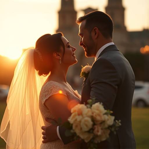 Fotograma de un video de boda filmado en Toledo